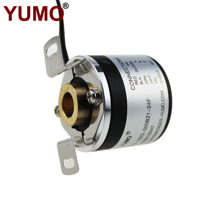 YUMO vendita calda HA3810-102G-500BZ1-24F encoder rotativo incrementale ad albero cavo